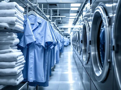 Medical scrubs and hospital linen